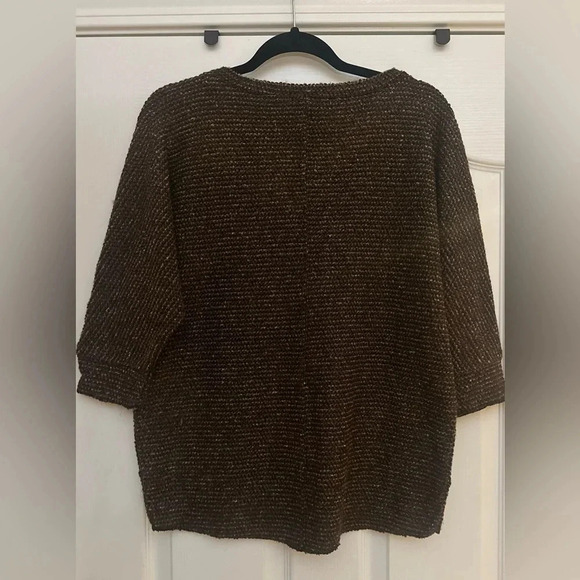 Women’s KUT From The Kloth V Neck Brown Loose Fit Sweater. Size Small. - Picture 4 of 6